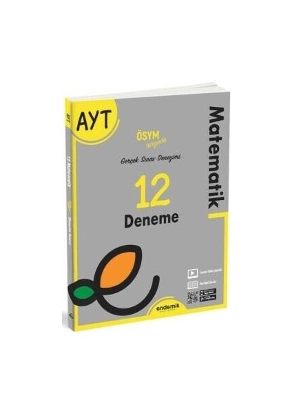 AYT Matematik 12 Deneme (Ciltli)