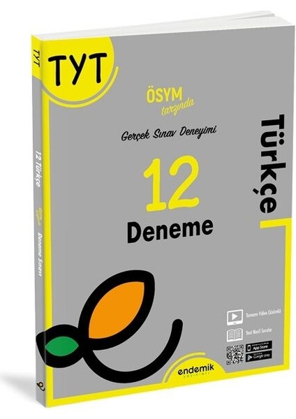 Endemik Yayınları TYT Türkçe 12 Li Deneme Sınavı (Ciltli)