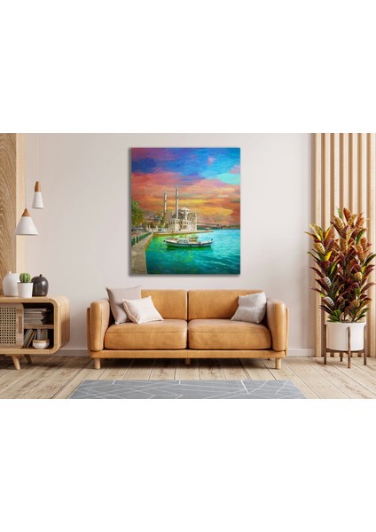 Yağlı Boya Görünümlü Ortaköy Kanvas Tablo fiyatları