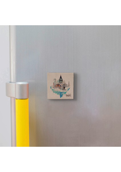 Istanbul Sembolik Yerler Baskılı Doğaltaş MAGNET(KRT-029) modelleri