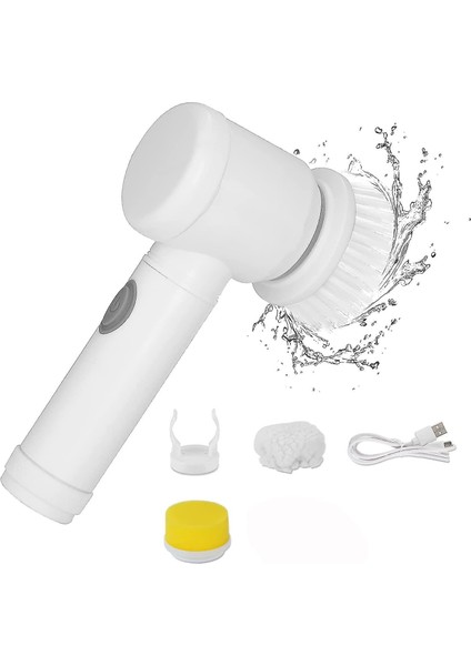 Tıny-Wıtch Elektrikli Banyo Temizleme Fırçası - Beyaz (Yurt Dışından)