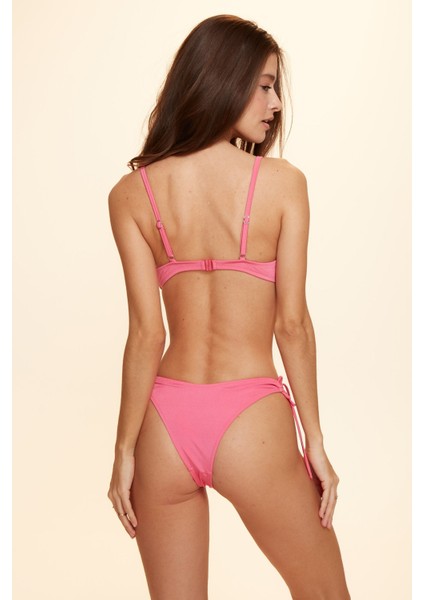 No Gossıp Pampas Brazilian Bağcıklı Bikini Tek Alt Pembe 229202