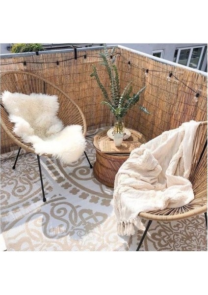 Has Bambu Çit Kamış Çit Hasır Çit 1x5 Metre Eni 1 Metre Uzunluk 5 Metre