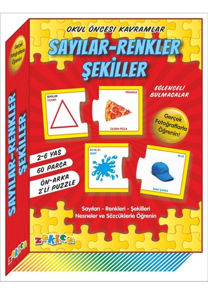 Sayılar-Renkler Şekiller Eğlenceli Bulmacalar