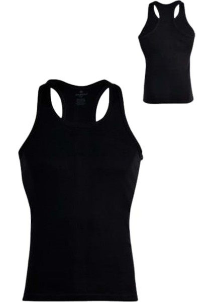 Erkek Penye Ribana Spor Atlet 025 - Siyah - L