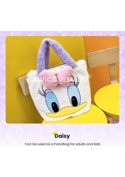 Karikatür Figürlü Peluş Omuz Çantası - Beyaz (Yurt Dışından) modelleri