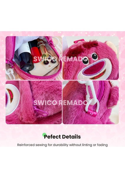 Sevimli Karakter Peluş Çapraz Çanta - Pembe (Yurt Dışından)