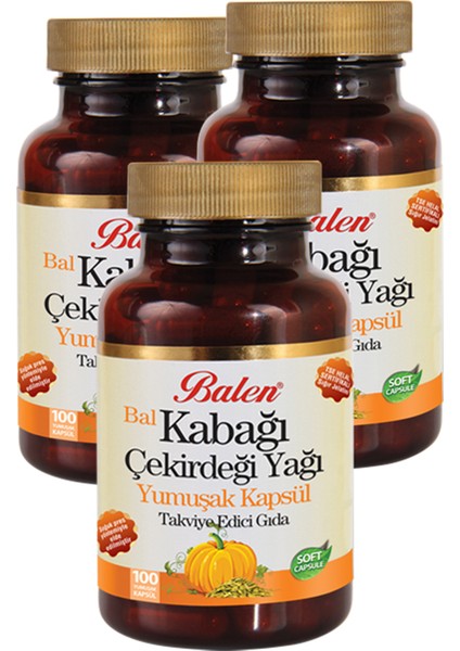 Bal Kabağı Çekirdeği Yağı 100 Kapsül x 1380 Mg