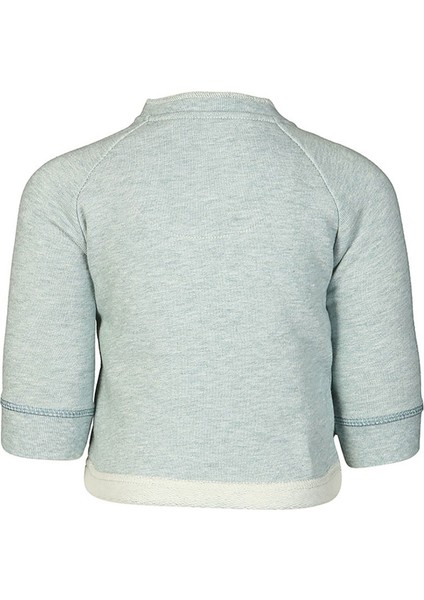 Organik Sweatshirt,aqua Melanj