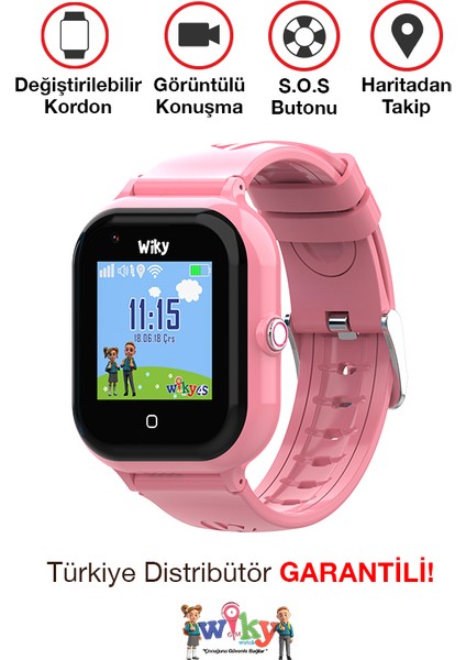 Watch 4s Görüntülü Akıllı Çoçuk Saati Pembe