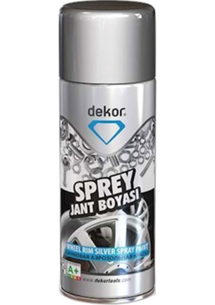 Dekor Akrilik Sprey Jant Boyası Gümüş 400 ml