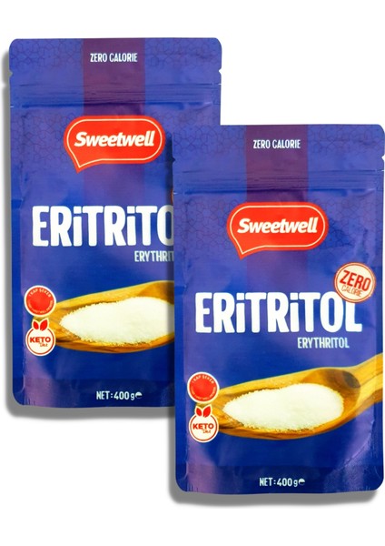 Eritritol Doğal Toz Tatlandırıcı 2 x 400 gr
