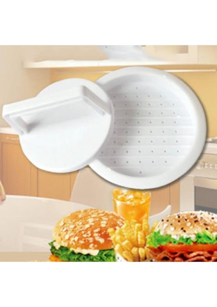 Hamburger Press ve Köfte Kalıbı 6 Adet Hamburger Köfte Şekillendirici Hamburger Yapma Aparatı