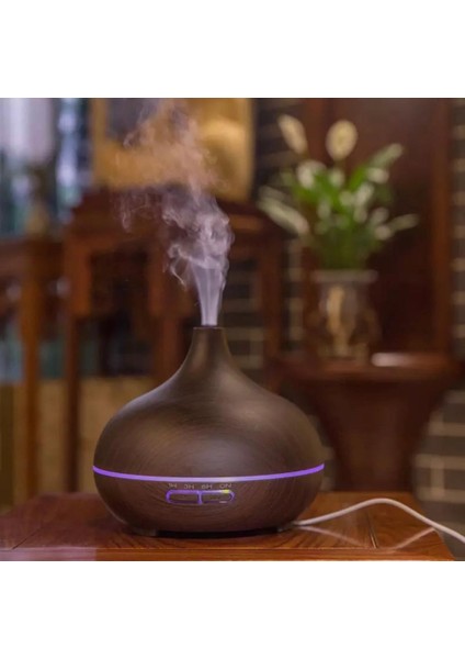 Ultrasonik Hava Nemlendirici Uçucu Yağ Difüzör 550 ml Kumandalı Buhar Makinası ve Aroma Difüzörü fiyatları