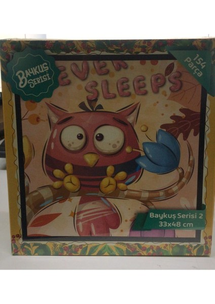 Oyuncak Baykuş 2 Puzzle 154 Parça Eğitici Öğretici Oyuncak Seviml