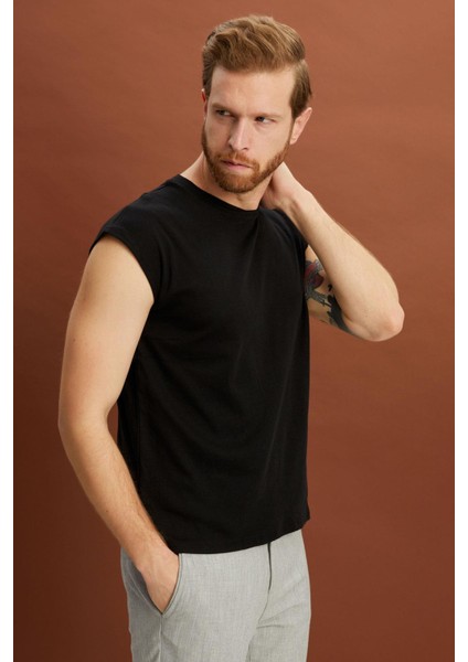 Pamuklu Kolsuz T-Shirt (E21-71000) fiyatları