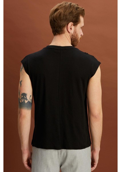 Pamuklu Kolsuz T-Shirt (E21-71000) modelleri