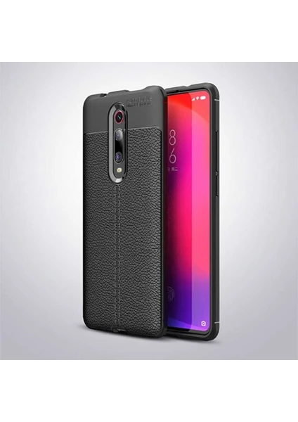 Kip GSM Xiaomi Mi 9t Kılıf Deri Görünümlü Niss Silikon Kapak