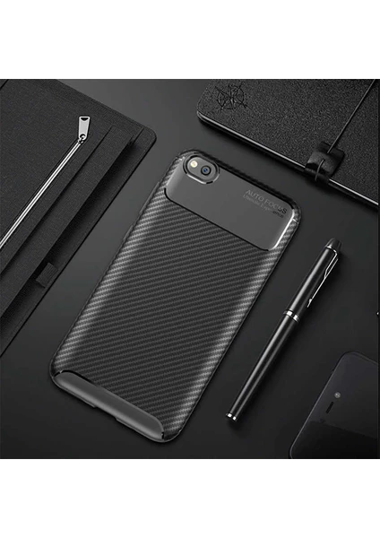 Kip GSM Xiaomi Redmi Go Kılıf Karbon Desenli Yüksek Kalite Negro Silikon Kapak