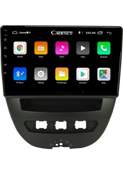 Peugeot 107 Android 11 Carplay Multimedya Ekran Teyp 2GB+16GB modelleri