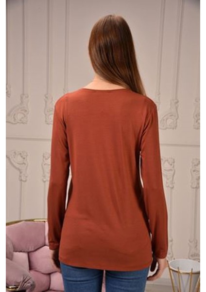 Uzun Kollu Baskılı Hamile Tişört indirimleri