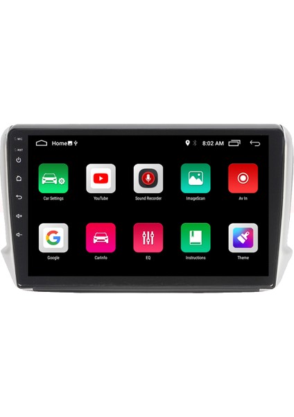 Peugeot 208 Android 11 Carplay Multimedya Ekran Teyp 2GB+16GB fiyatları