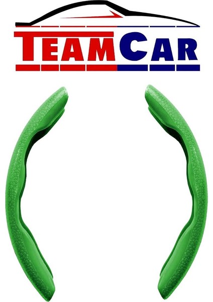 Team Car Oto Direksiyon Kaydırmaz Spor Kapak Fosfor Yeşil Tüm Araçlara Uyumlu