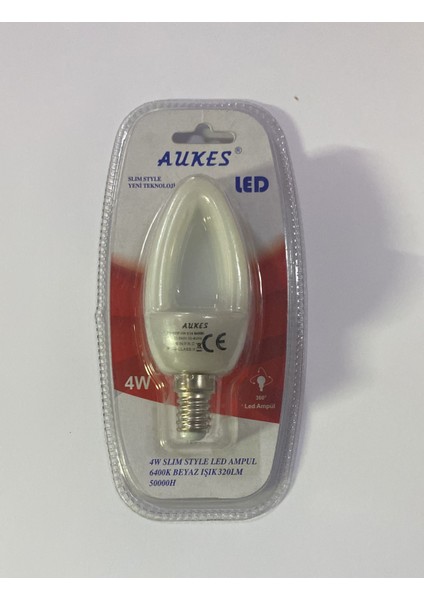 4 Watt 6400K Beyaz Işık E14 Duylu LED