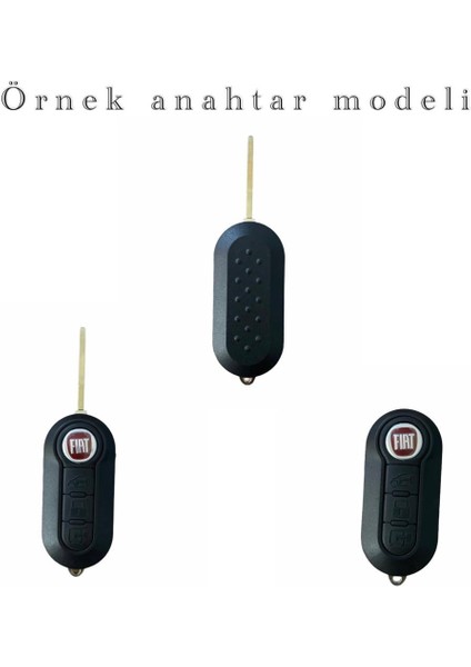 FIAT-DOBLO-FIORINO-PUNTO-BRAVO-500-DUCATO-PANDA Siyah Karbon Anahtar Kılıfı (3 Tuşlu) modelleri