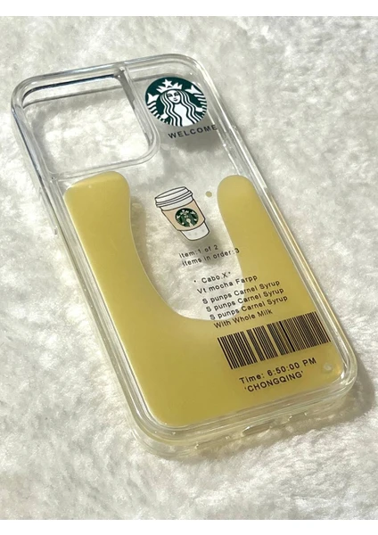 Iphone 11 Pro Uyumlu Starbucks Latte Sulu Desenli Telefon Kılıfı