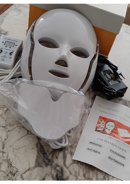 LED Maske Yüz ve Boyun Bölgesi Için