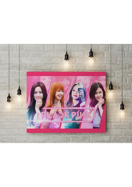 Black Pink Kanvas Tablo 40X55CM