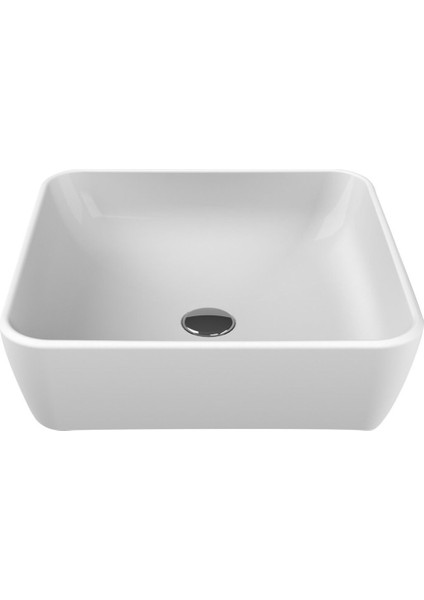 One Tezgah Üstü Çanak Kare Model Lavabo 46 x 46 Cm