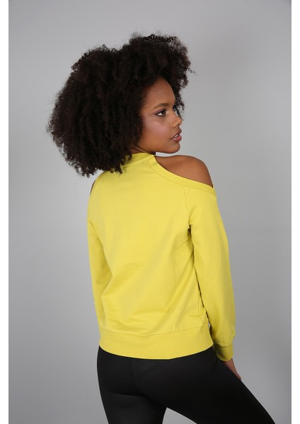 Baskılı Omuz Detaylı Sweatshirt fiyatları