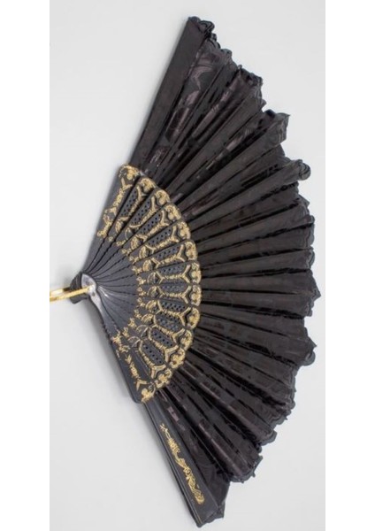 - Şık Parlak Siyah Yelpaze