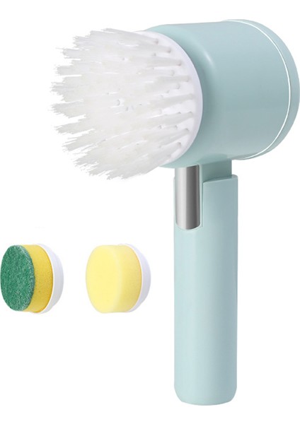 Elektrikli Banyo Temizleme Fırçası - Yeşil (Yurt Dışından)