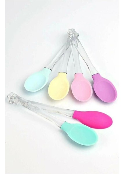 Silikon Yemek Kaşığı Pembe 30 cm Dayanıklı Silikon Malzeme ile Tek Adet