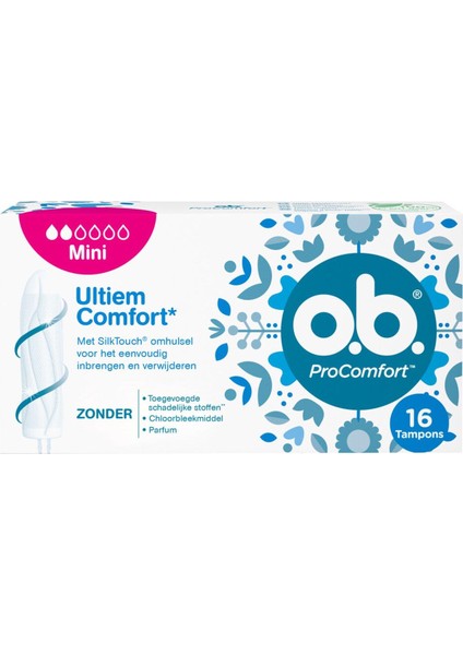 O.B Procomfort Ultimate Tampon Mini 16'Lı