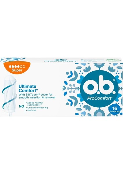 Procomfort Tampon Ultimate Comfort Süper 16'Lı