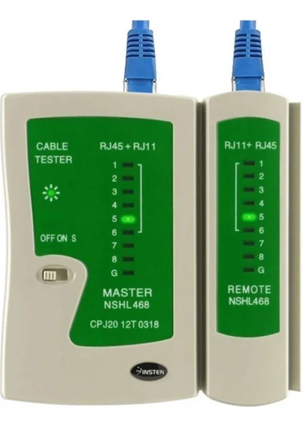 RJ45 RJ11 Uyumlu Kablo Test Cihazı Cat5 Cat6 Lan Kablosu Kablo Test Cihaz