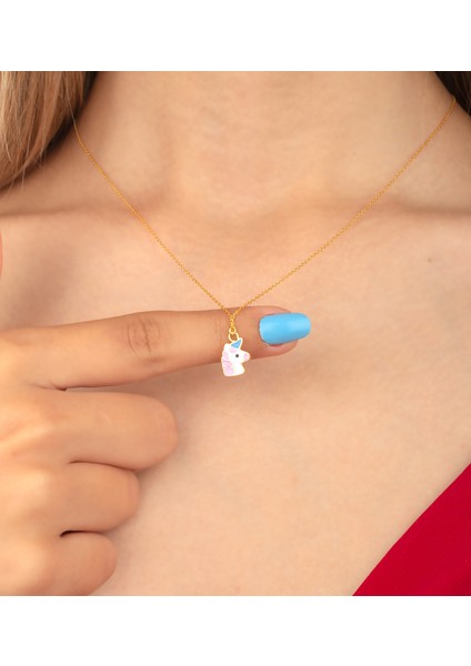 925 Ayar Gümüş Unicorn Kolye