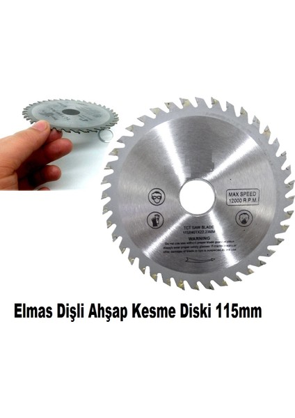 Ahşap Kesme Şekillendirme Disk Seti  Zincirli Elmaslı Testere Set