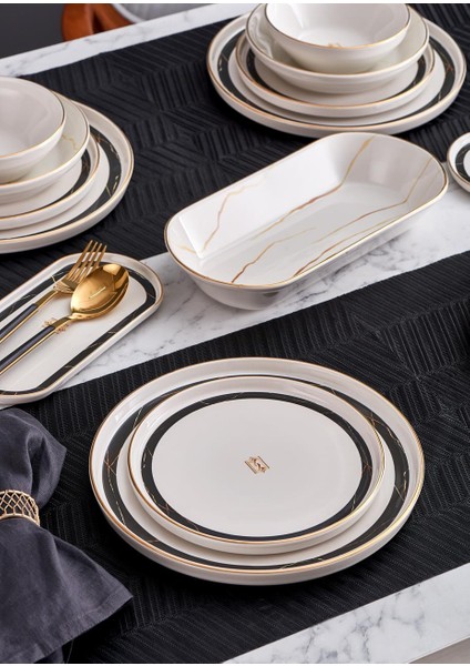 N3256 Marble Plus 27 Parça 6 Kişilik Yemek Takımı fırsatları