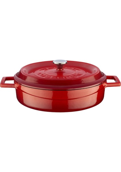 Döküm Tencere 24 cm. Sığ Kırmızı Tencere fiyatları
