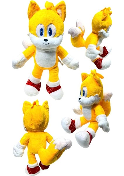 PopŞeker Sonic The Hedgehog Tails Peluş 35CM. Sonic Oyuncak Peluş