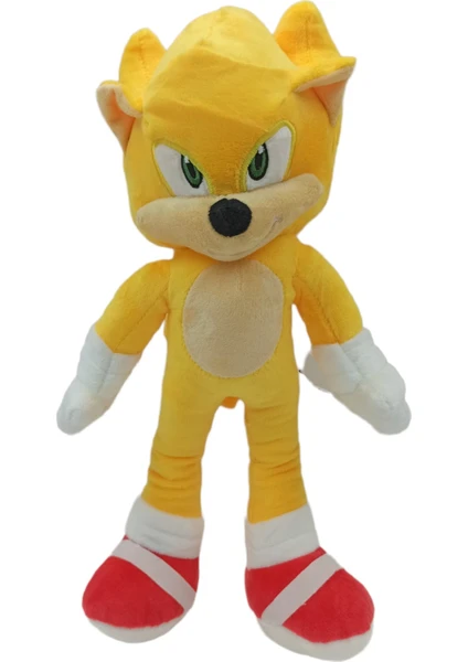 Sonic The Hedgehog Brinquedos  Süper Sonic Peluş Sonic Peluş 35CM.