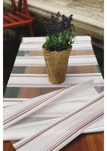 Pembe Işıltılı Modern Lazer Kesim Runner