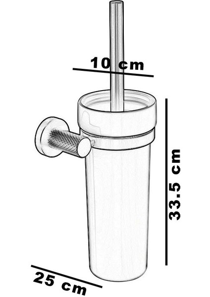 FJ-20204 Fırçalanmış Altın Tuvalet Fırçası fiyatları