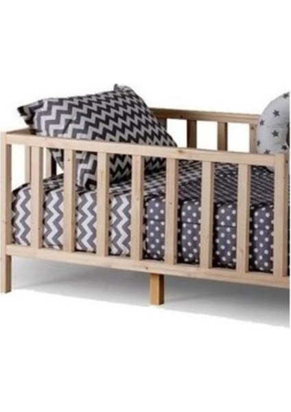 Akasya Montessori Ahşap Karyola Yatak Çam Ağacı 90 x 190 cm