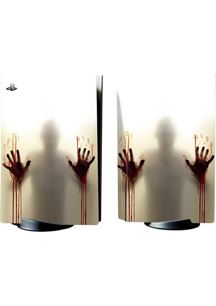 Zombie Playstation 5 Dijital versiyon Sticker Kaplama Seti
